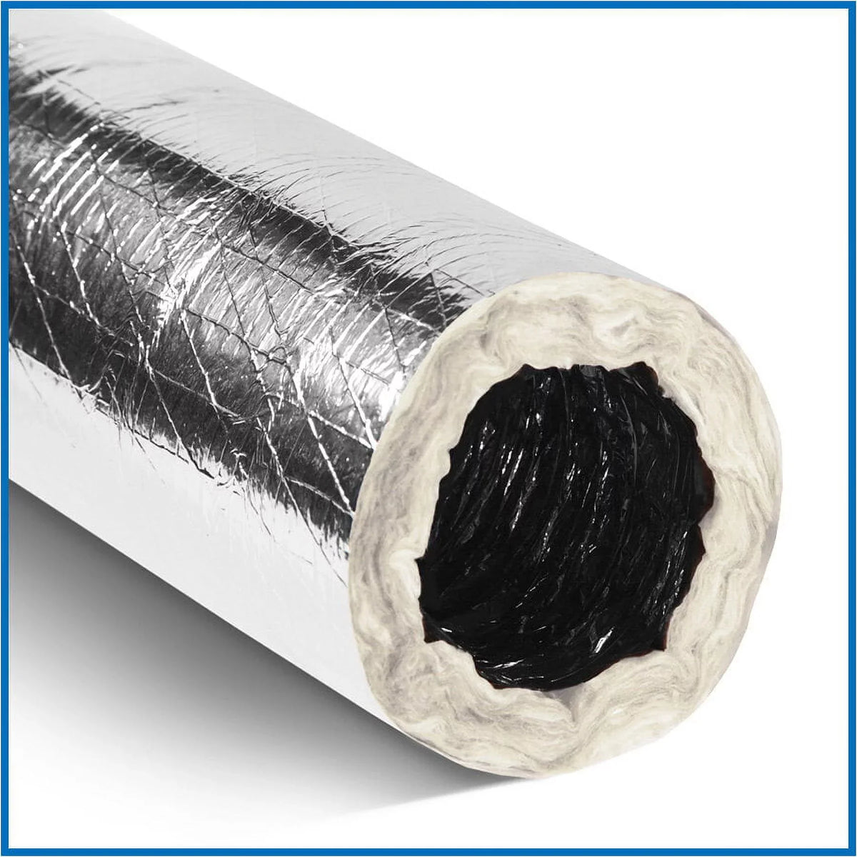 6"Silver Flex QuietFlex Insulated Flexible Duct R6 25'