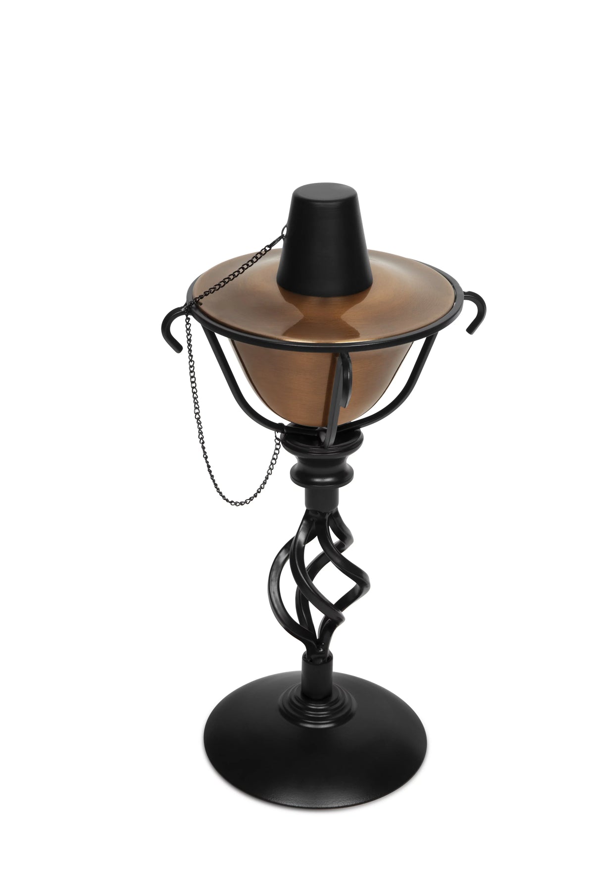 BirdRock Home 2-Pack Outdoor Wide Conical Torches - Tabletop Stand - Copper