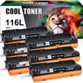 Cool Toner Compatible Toner for Samsung 116L MLTD116L D116L -D116L -M2625D -M2825DW -M2835DW (Black, 6 Pack)