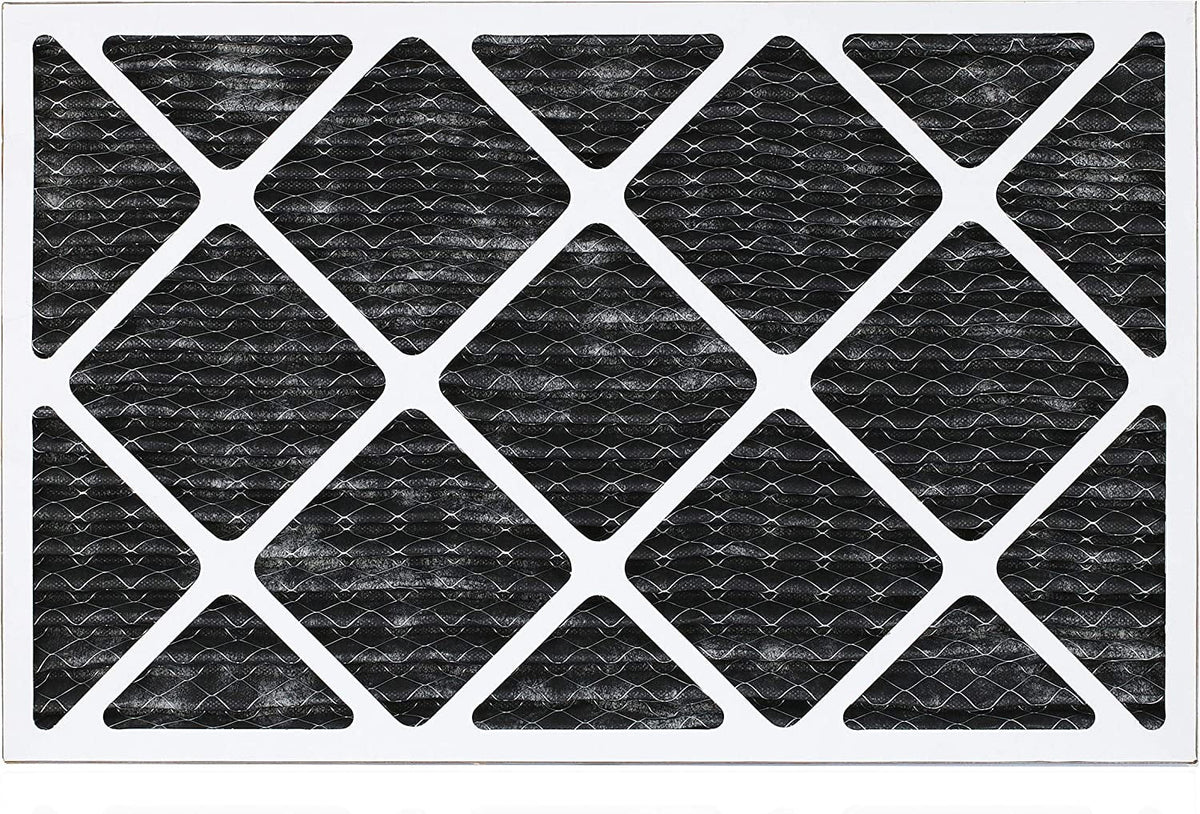 Filterbuy 14x24x1  8 Odor Eliminator Pleated   Furnace Air Filters with Activated Carbon (12-Pack)