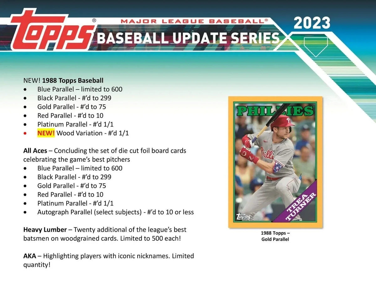Topps 2023 Update Series Baseball Trading Card  Box