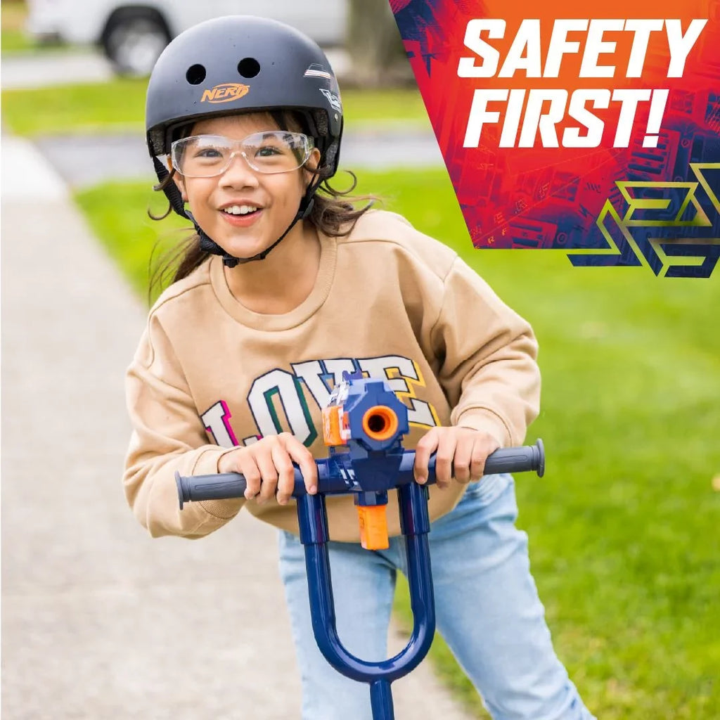 12 Volt Electric Scooter with Blaster, Foldable Scooter, Kick Scooter for Kids Ages 8 and up