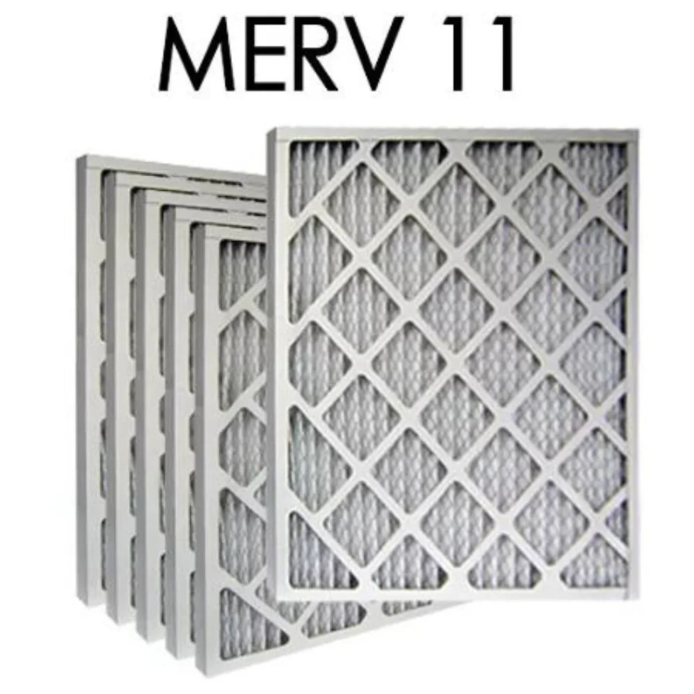 20x22x1  11 Pleated Air Filter 6PK | 19.5x21.5x.75 - Actual Size