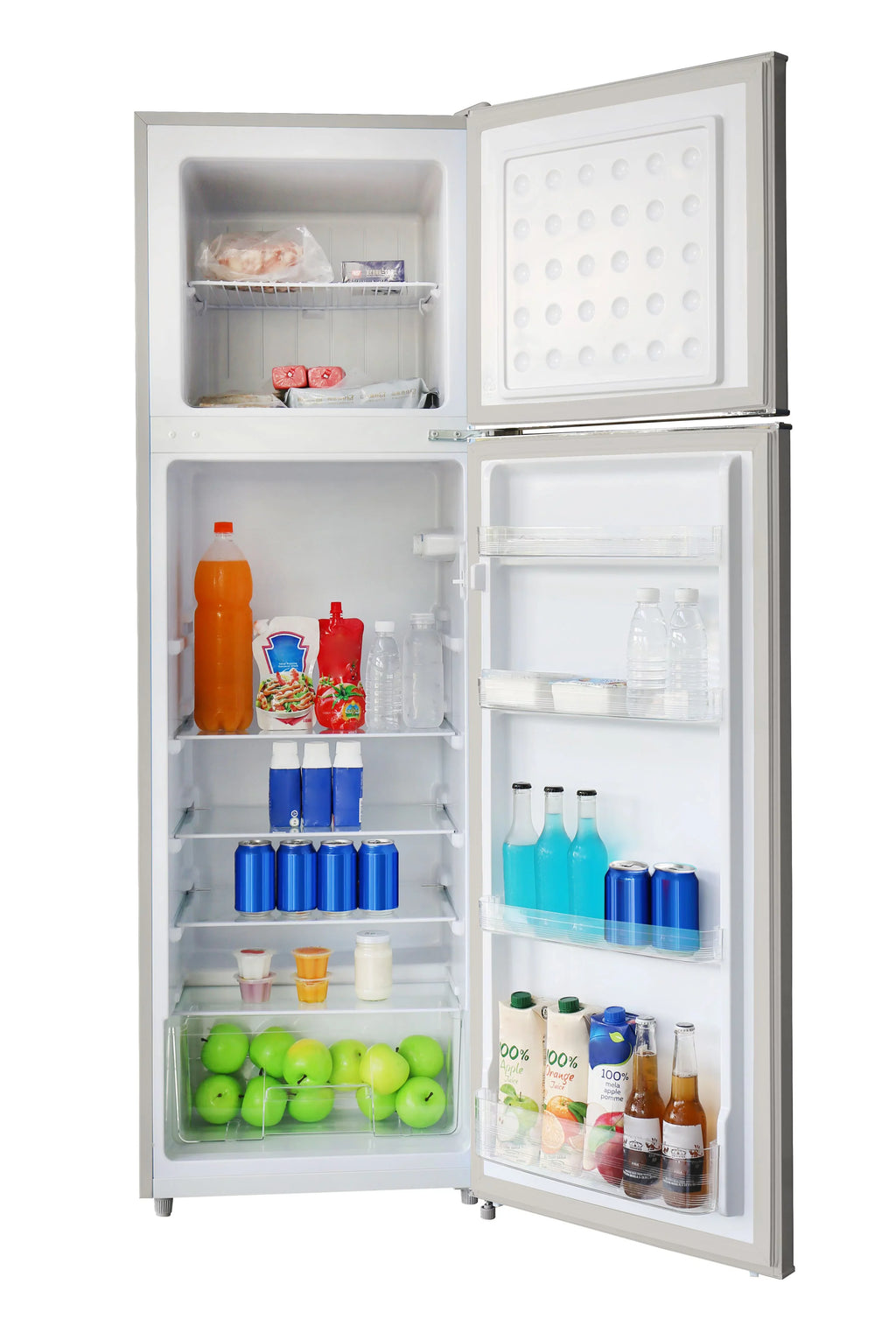 Hamilton Beach 10 Cu Ft Retro 2 Door Refrigerator, 5 Door Shelves,  Free, Cream, HBF1050, Adjustable Thermostat Control