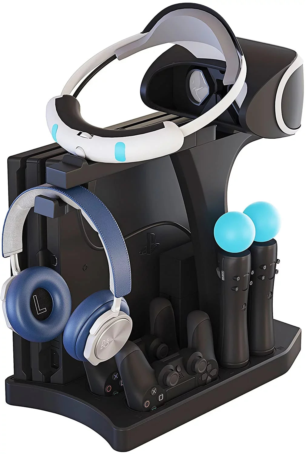 Skywin  Charging Display Stand - Showcase, Cool, Charge, and Display your PS4  - Playstation 4 Vertical Stand, Fan, Con