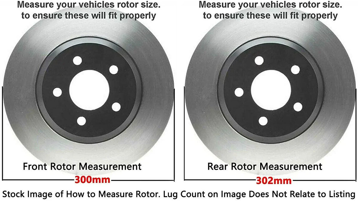 Detroit Axle - Brake Kit for 2013-2019 Ford Fusion 2013-2016 Lincoln  2014 2015 2016 Disc Brake Rotors and Ceramic Brake Pads Replacement : 11.81" Front and 11.89" Rear Rotor