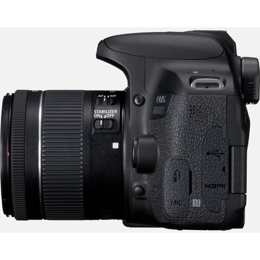 Canon  800D 24.2 Megapixel Digital  Camera with Lens, 0.71", 2.17", Black