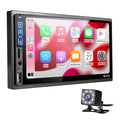Double Din Car Stereo Bluetooth - Corehan 7 Inch  Touch Screen Car Radio Multimedia Player with Complimentary Backup Camera Compatiable with Apple Carplay, Android Auto, Mirror Link