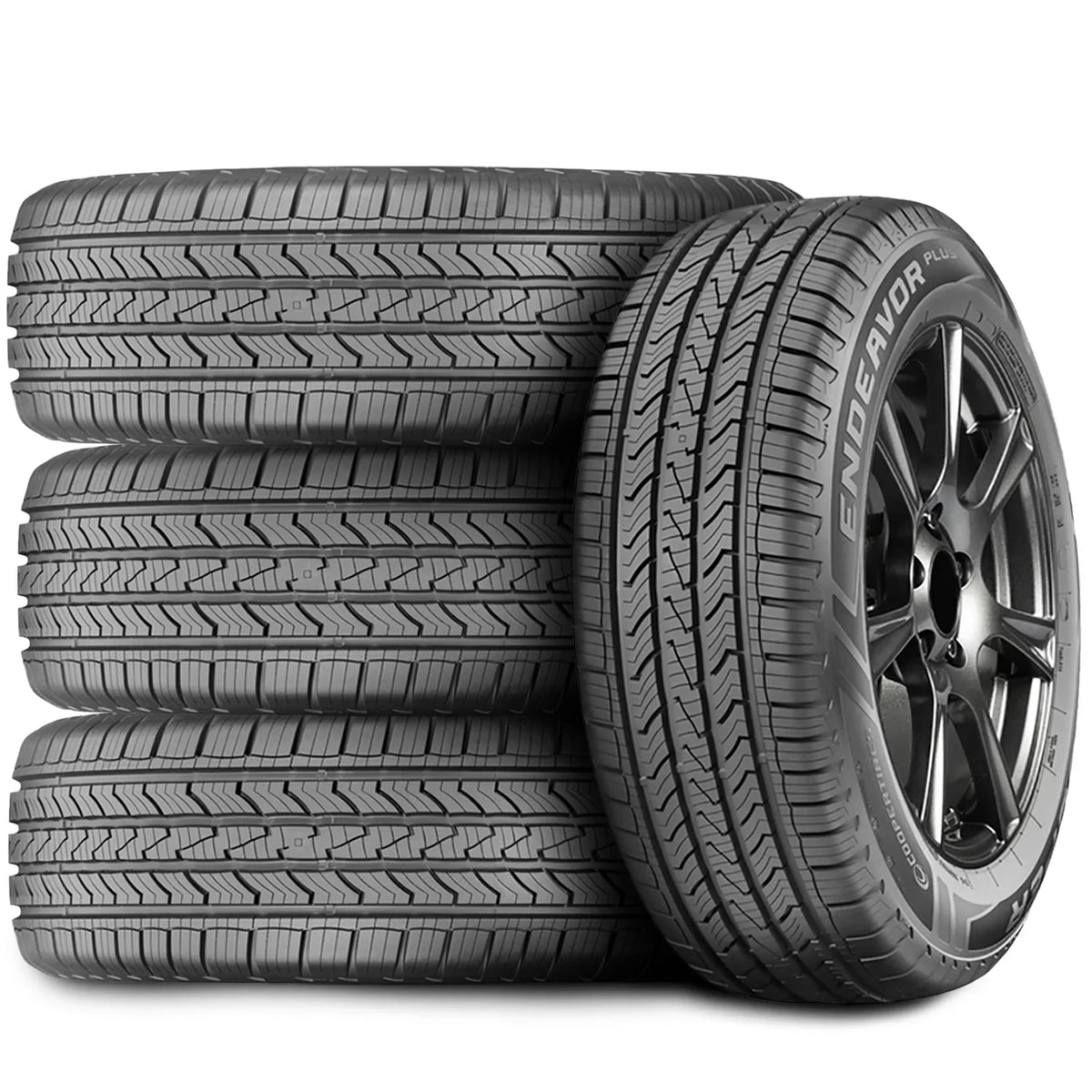 Pair of 2 () Cooper Endeavor Plus 255/60R19 109H  A/S All Season Tires Fits: 2010 Buick Enclave , 2021 Lincoln Aviator Base