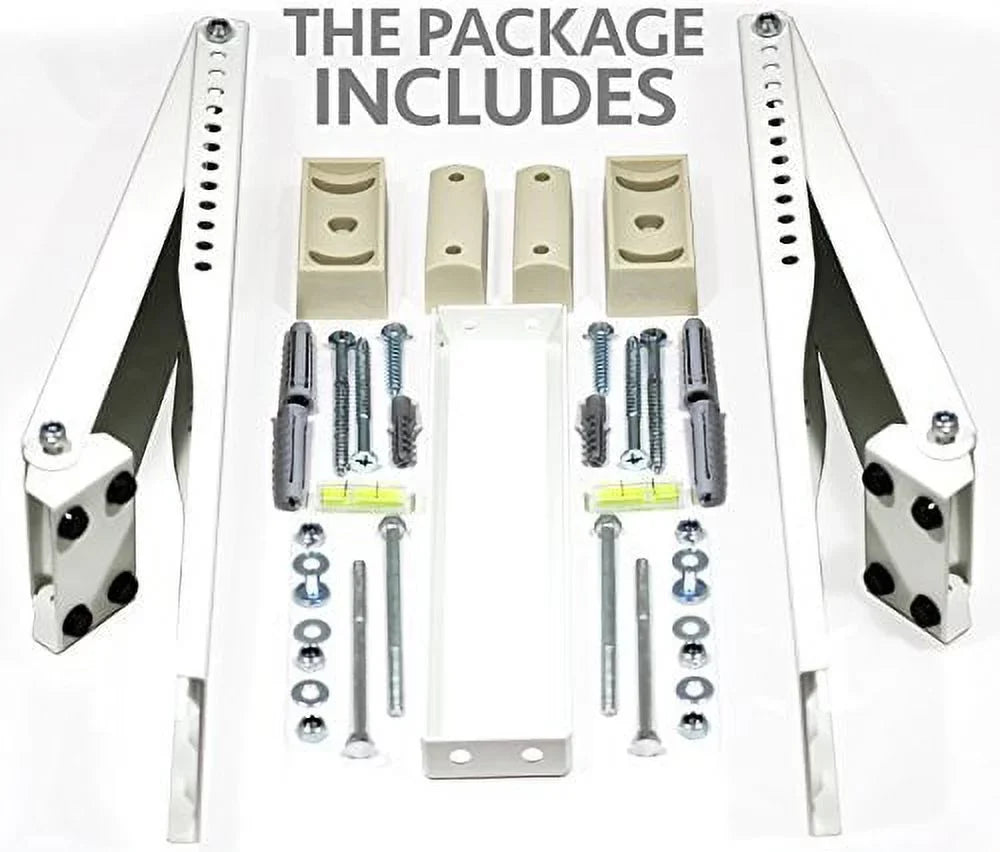 Universal Window Air Conditioner Bracket - Heavy-Duty Window  Support - Support Air Conditioner Up to 180 lbs. - for 12000   to 24000   Units (Heavy Duty)