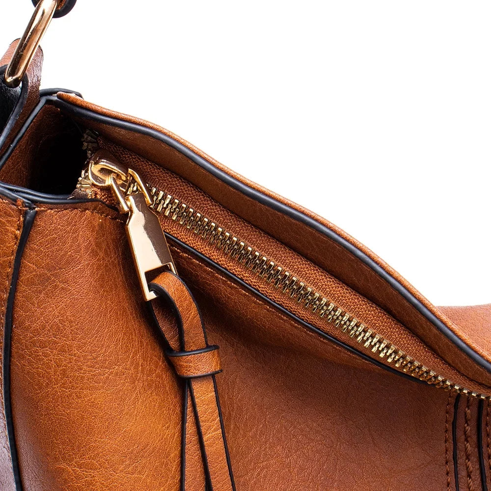 Women Leather Handbag Shoulder Crossbody Bag Tote Satchel Handbag