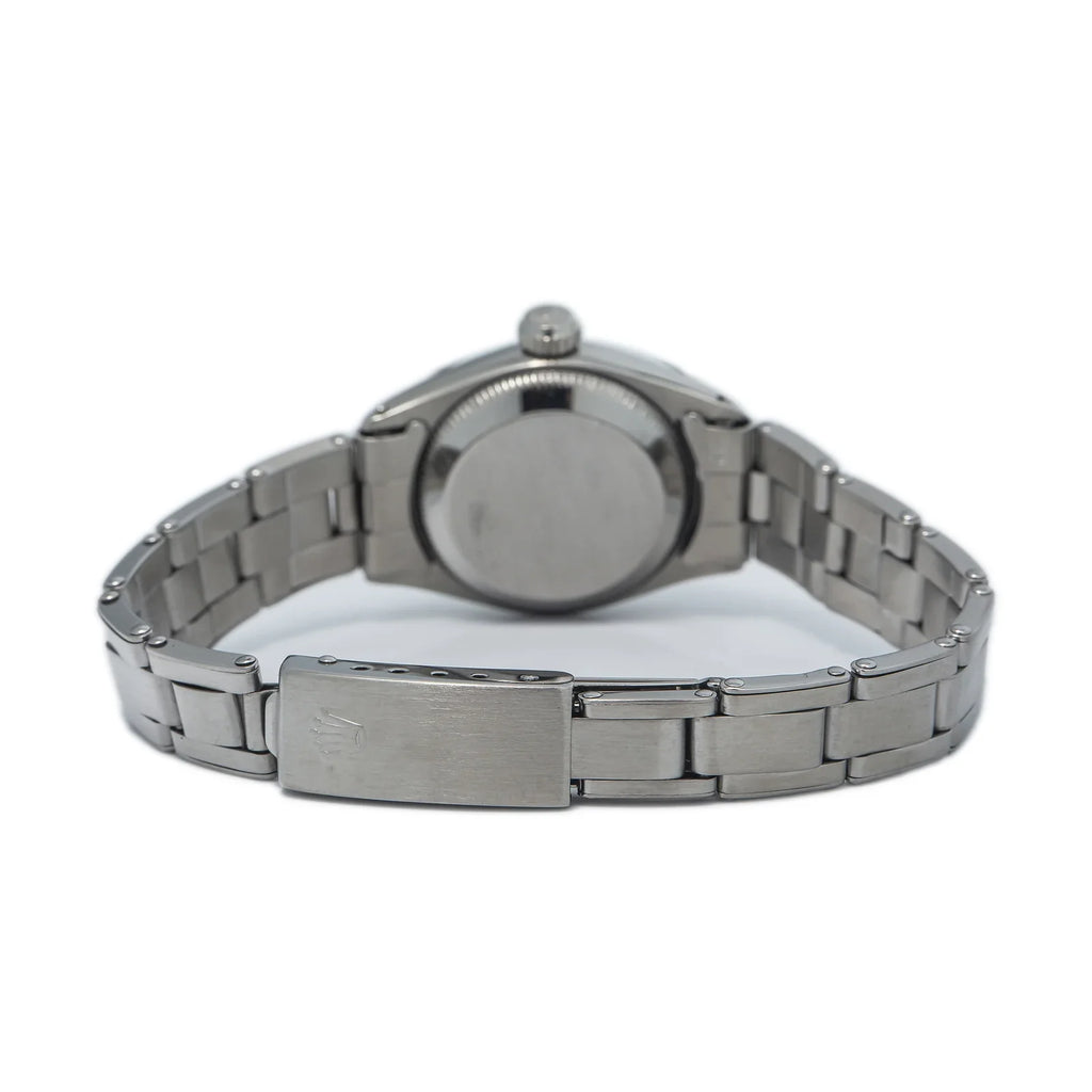 Rolex Oyster Perpetual  6505 vintage Rivet Stainless Silver Dial Ladies 24MM