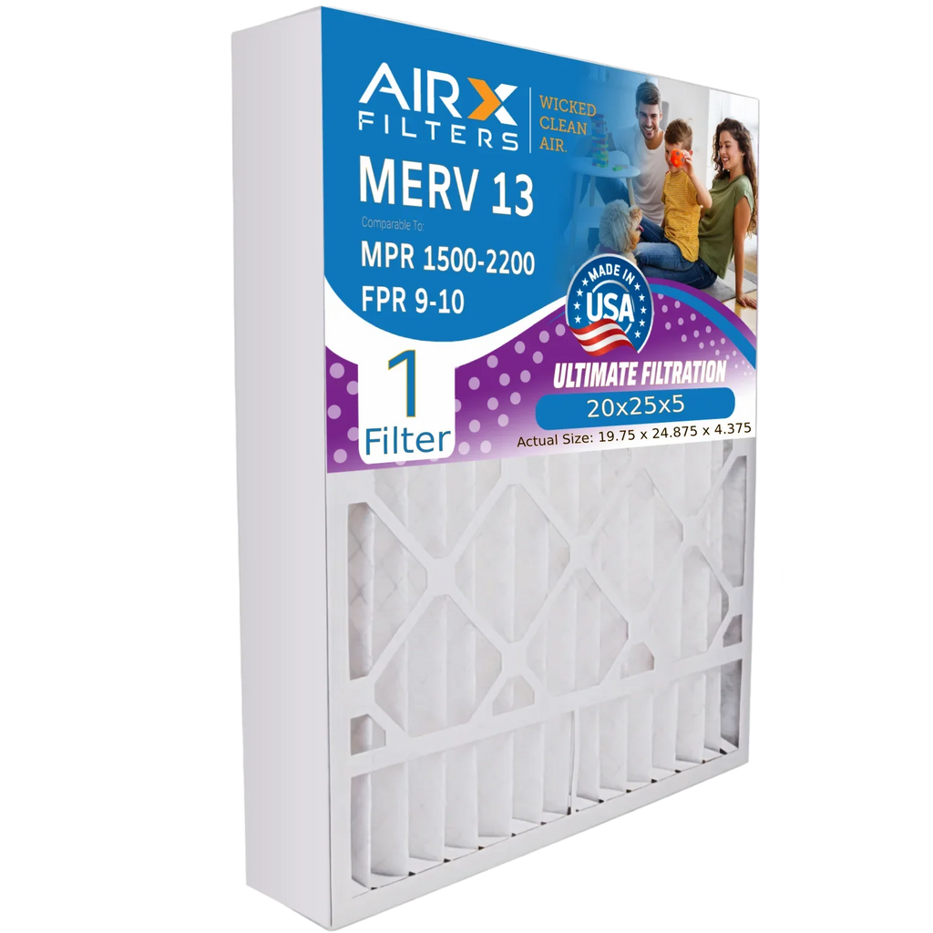 20x25x5 Air Filter  13 Comparable to  1500 - 2200 &  9 Compatible with Honeywell FC100A1037 Premium  Made 20x25x5 Furnace Filter 1 Single Filter by     .