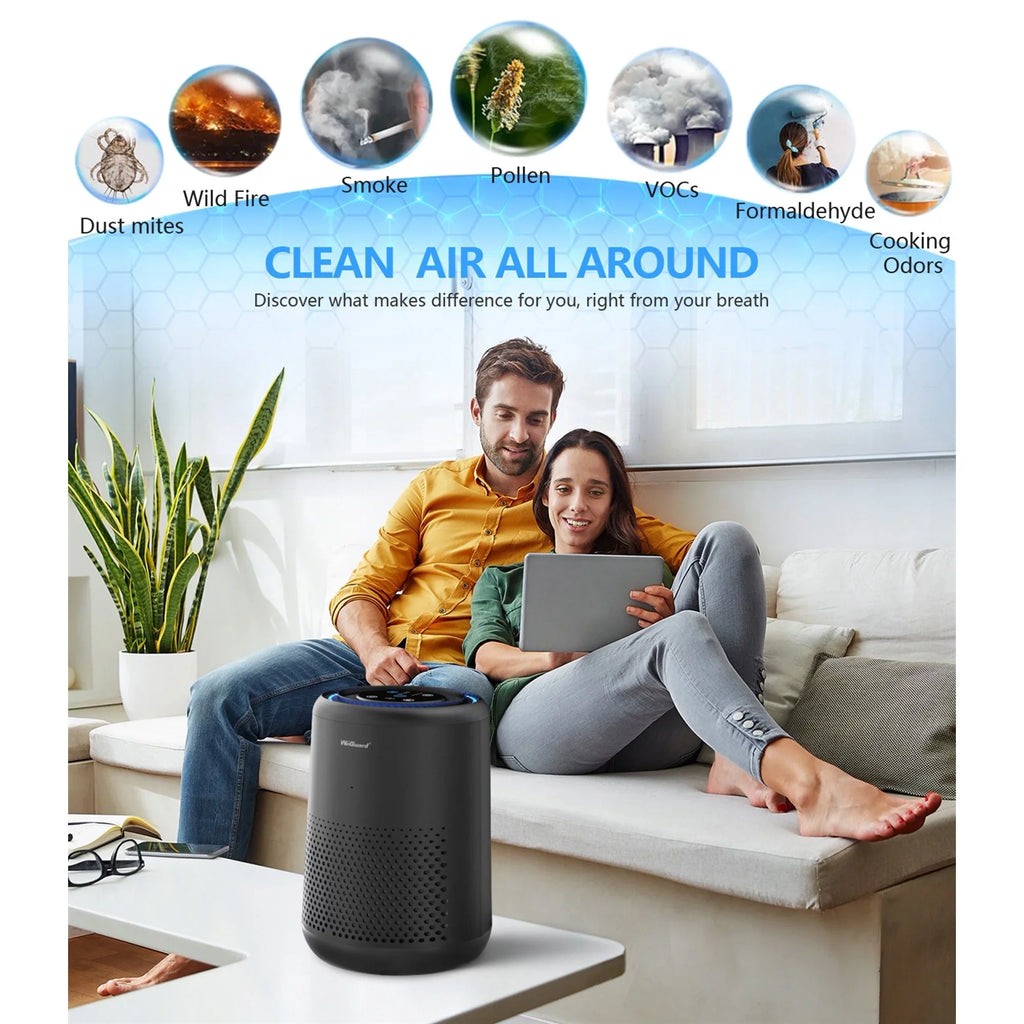 Air Purifiers for Home Bedroom, H13 True  Filter Removes of Hair, Fur, Dust, Smoke, Mold, Pollen, Allergens, Odor , Quiet Mode, Ozone Free