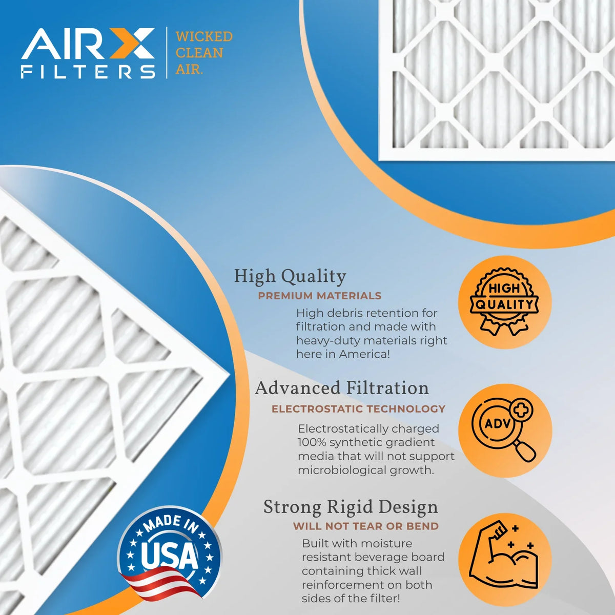 12x12x1 Air Filter  11 Comparable to  1000,  1200 &  7 Electrostatic Pleated Air Conditioner Filter 6 Pack  Premium  Made 12x12x1 Furnace Filters by     .