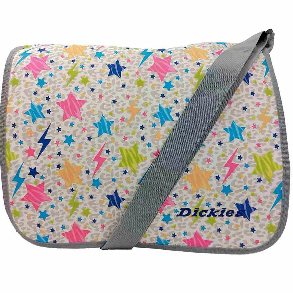 Dickies Colorful Multi Stars Messenger Bag, Shoulder Tote School Book Bag