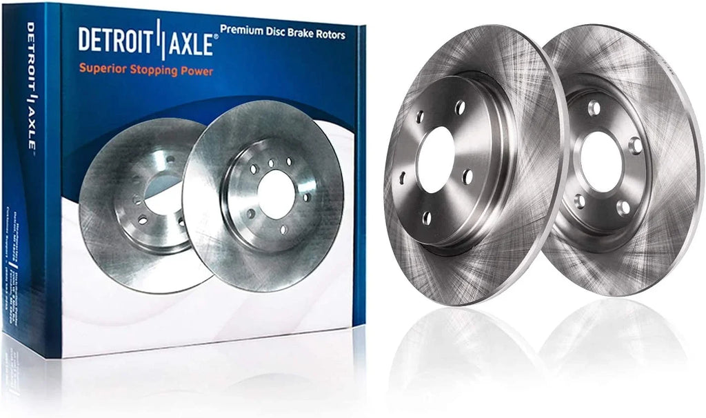 Detroit Axle -  Brake Kit for 2016-2021 Mazda -5 Disc Brake Rotors and Ceramic Brakes Pads 2017 2018 2019 2020 Replacement