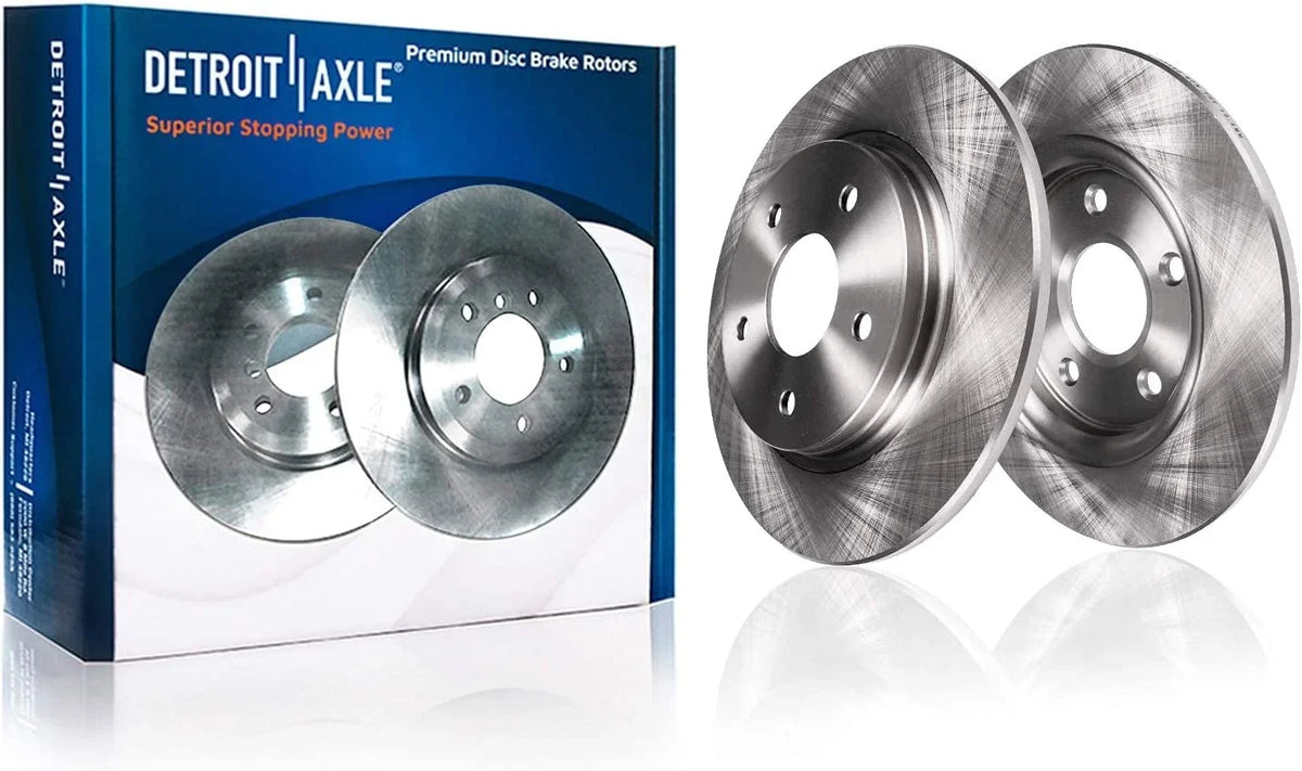 Detroit Axle -  Brake Kit for 2016-2021 Mazda -5 Disc Brake Rotors and Ceramic Brakes Pads 2017 2018 2019 2020 Replacement