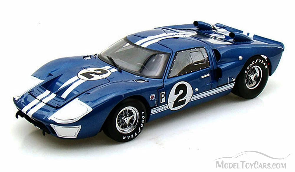 1966 Ford -40   #2, Blue w/ White Stripes - Shelby  SC401 - 1/18 Scale