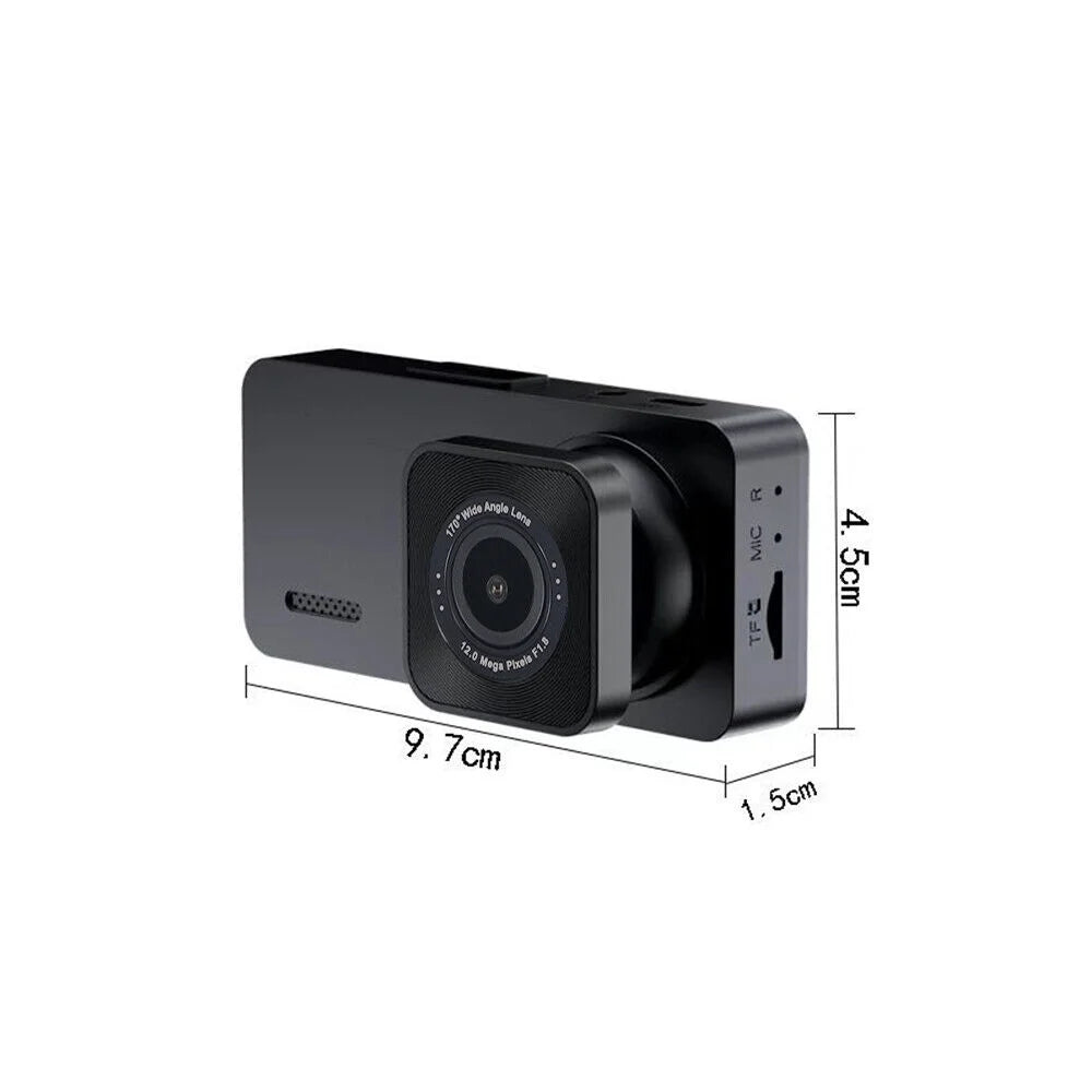 G·  Dual Lens Car Dash Cam Front/Rear/Inside Video Recorder Camera G-sensor