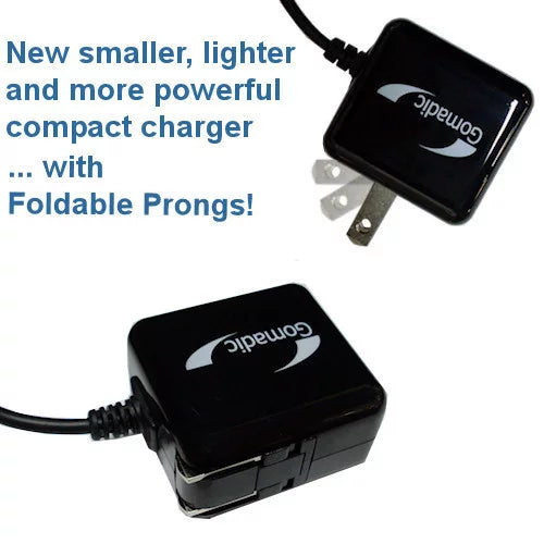 Gomadic Intelligent Compact  Home Wall Charger suitable for the Nokia Lumia 530 - High output power with a convenient, foldable plug design - Uses T