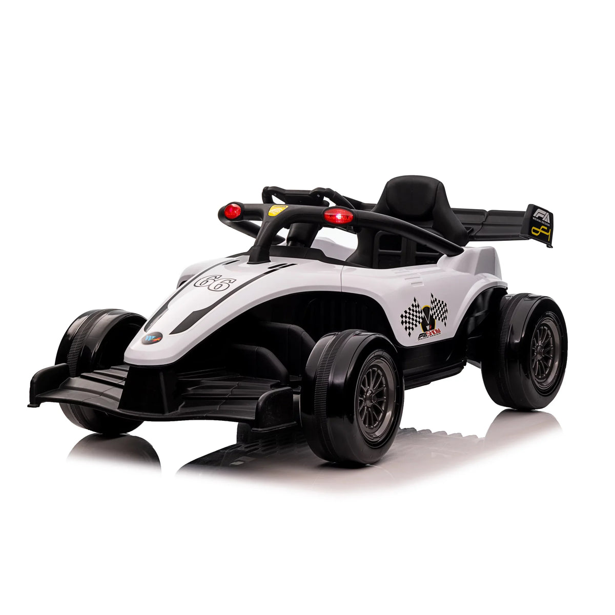 Blazin' Wheels 12V Battery Operated White F1 Ride on W/Remote 3 Years and up
