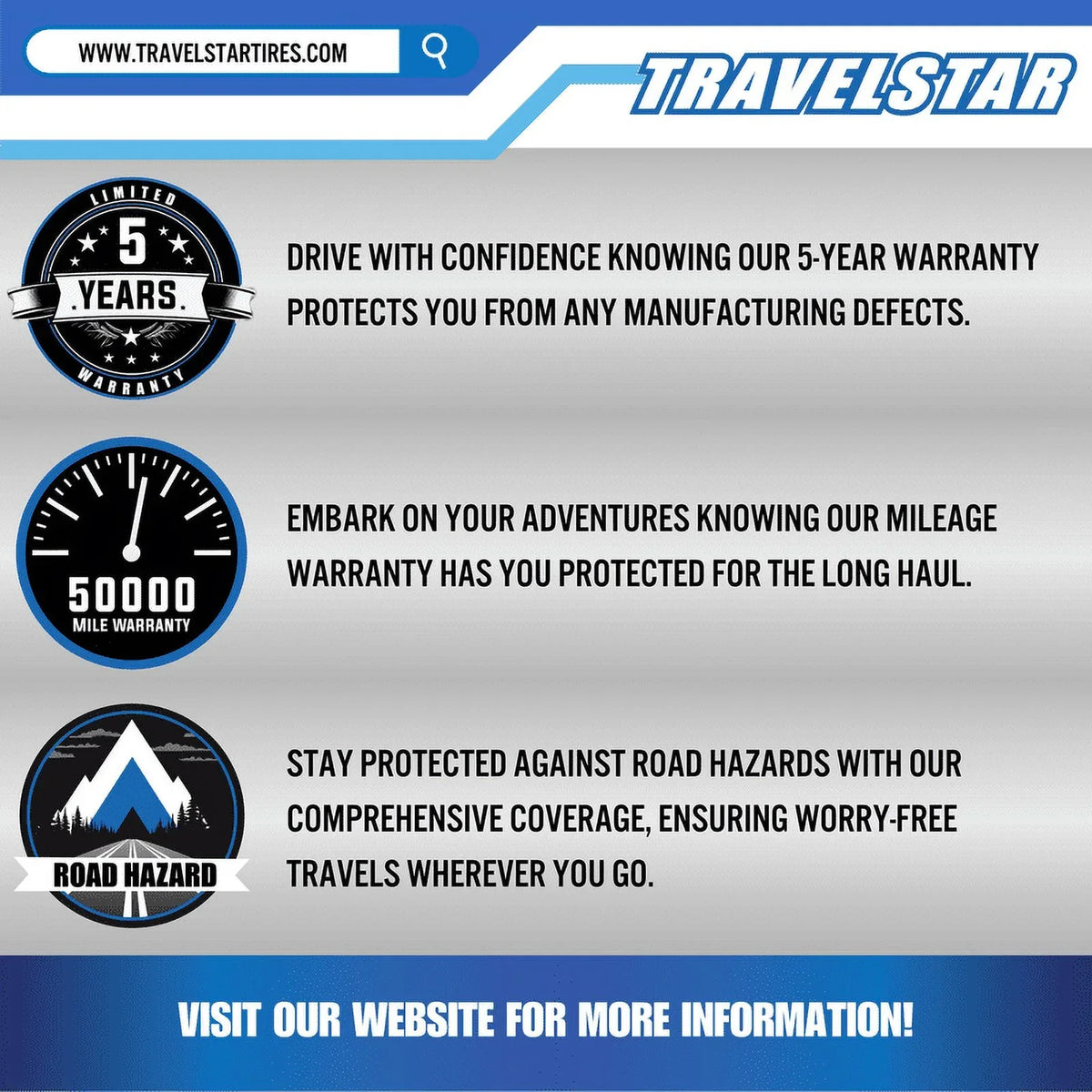 Travelstar EcoPath A/T LT235/85R16 10 Ply 120R  Light Truck All Terrain Tire 235/85/16